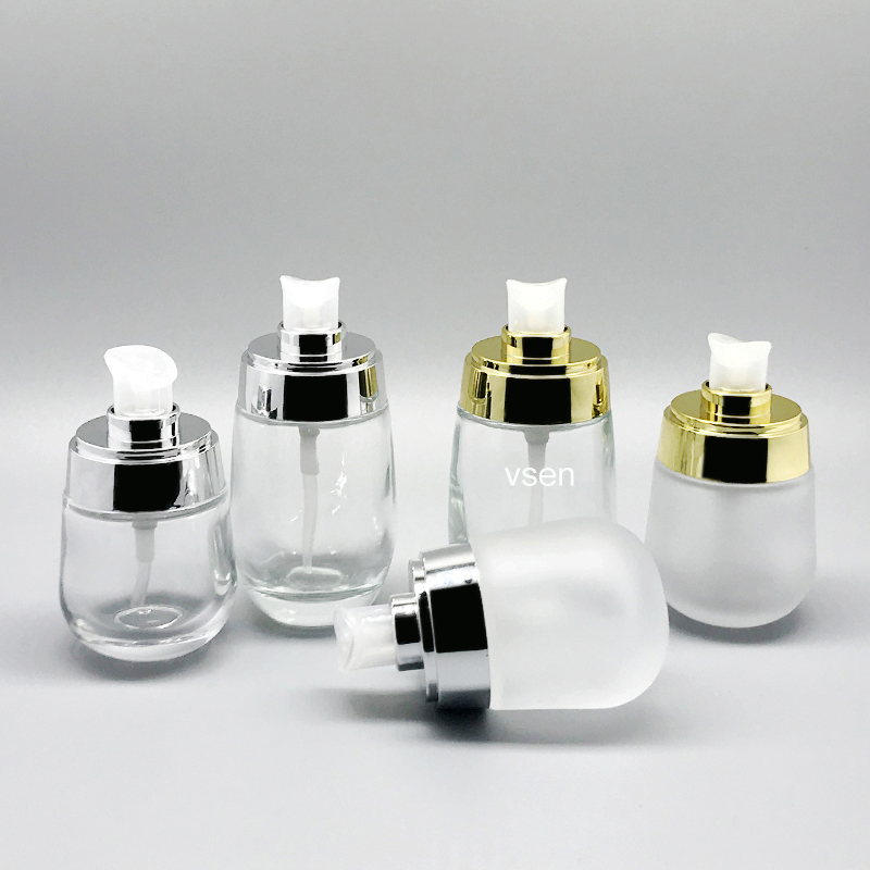 雞蛋瓶透明50g 化妝品精華瓶子30ml  磨砂瓶子批發(圖2)