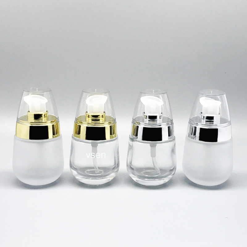雞蛋瓶透明50g 化妝品精華瓶子30ml  磨砂瓶子批發(圖3)
